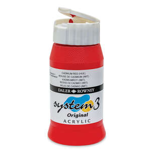 Daler Rowney System 3 Original Akrilik Boya 500 Ml Cadmium Red Hue - 3