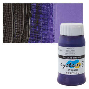 Daler Rowney System 3 Original Akrilik Boya 500 Ml Deep Violet - 4