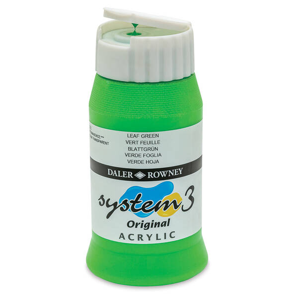 Daler Rowney System 3 Original Akrilik Boya 500 Ml Leaf Green - 3