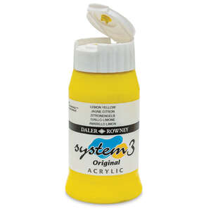 Daler Rowney System 3 Original Akrilik Boya 500 Ml Lemon Yellow - 3