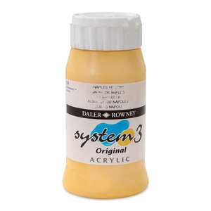 Daler Rowney System 3 Original Akrilik Boya 500 Ml Naples Yellow - 3