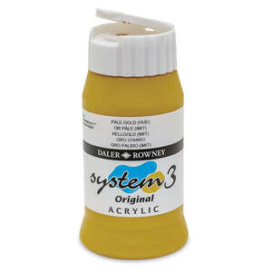 Daler Rowney System 3 Original Akrilik Boya 500 Ml Pale Gold Imit - 3