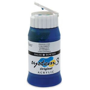 Daler Rowney System 3 Original Akrilik Boya 500 Ml Process Cyan - 5