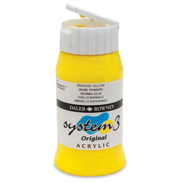 Daler Rowney System 3 Original Akrilik Boya 500 Ml Process Yellow - 3