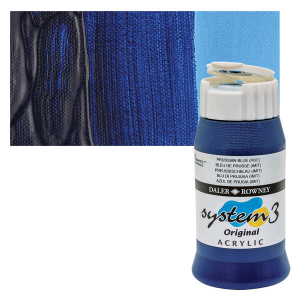 Daler Rowney System 3 Original Akrilik Boya 500 Ml Prussian Blue Hue - 2