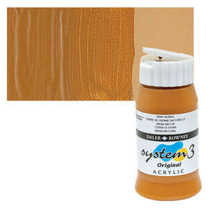 Daler Rowney System 3 Original Akrilik Boya 500 Ml Raw Sienna - 4