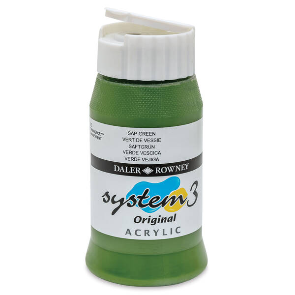 Daler Rowney System 3 Original Akrilik Boya 500 Ml Sap Green - 3