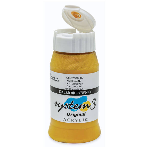 Daler Rowney System 3 Original Akrilik Boya 500 Ml Yellow Ochre - 3