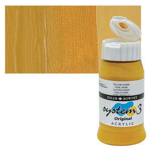 Daler Rowney System 3 Original Akrilik Boya 500 Ml Yellow Ochre - 4