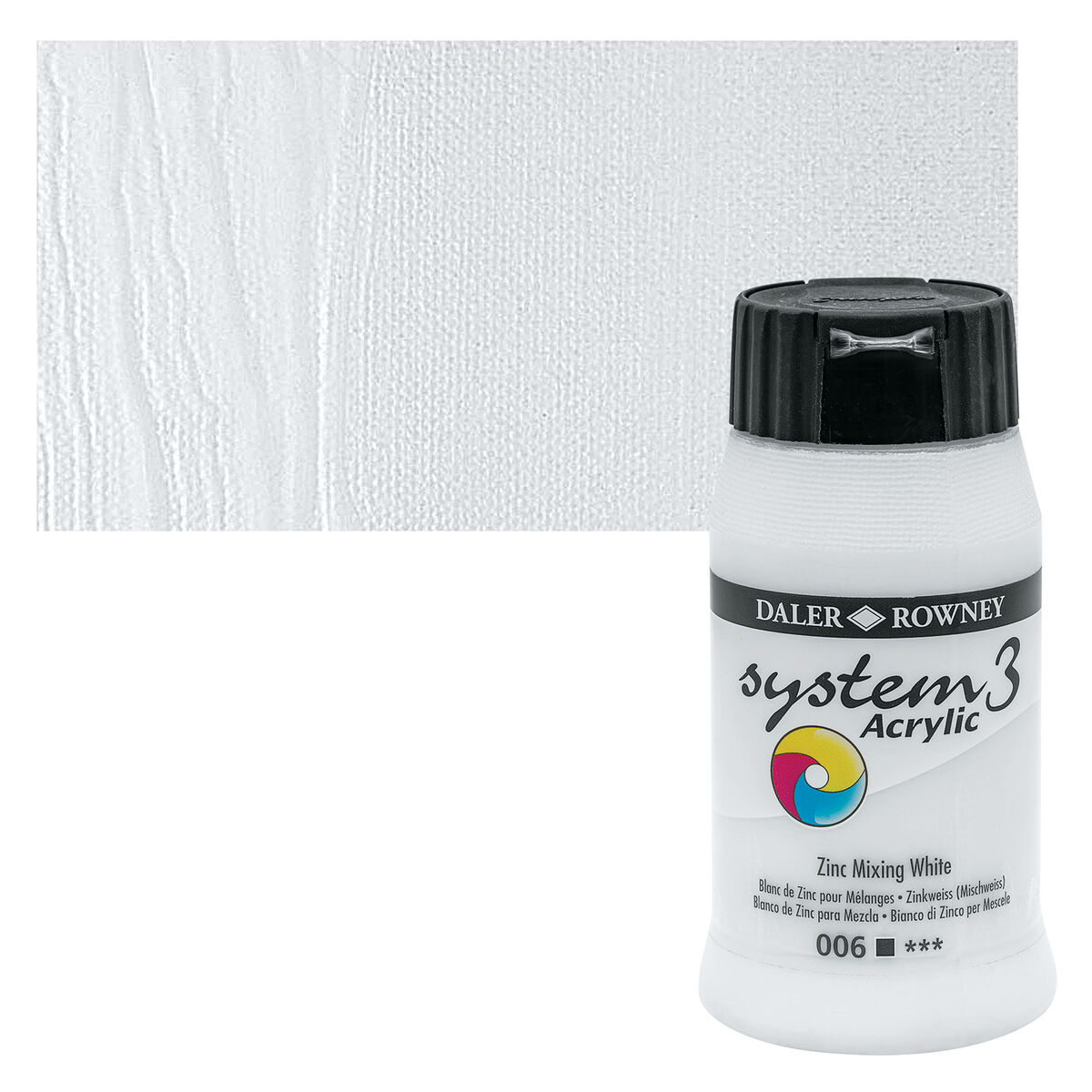 Daler Rowney System 3 Original Akrilik Boya 500 Ml Zinc Mixing White
