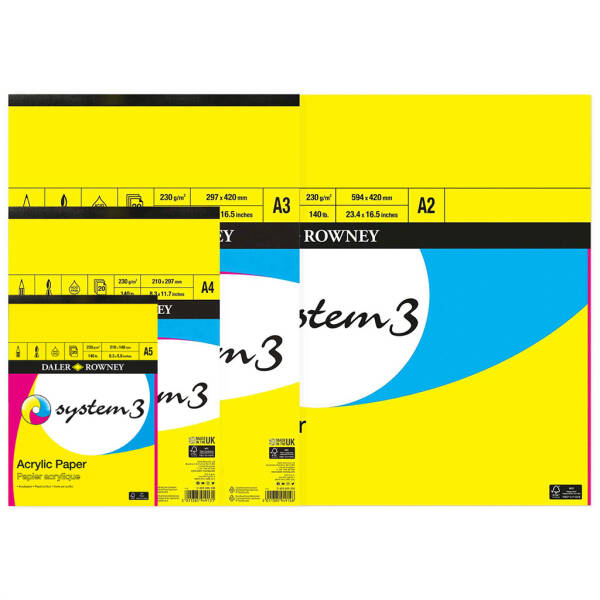 Daler Rowney System3 Pad Akrilik Boya Defterleri - 1