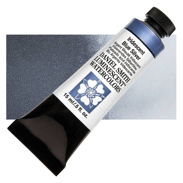 Daniel Smith Extra Fine Tüp Suluboya 15 Ml Seri 1 Iridescent Blue Silver - 1