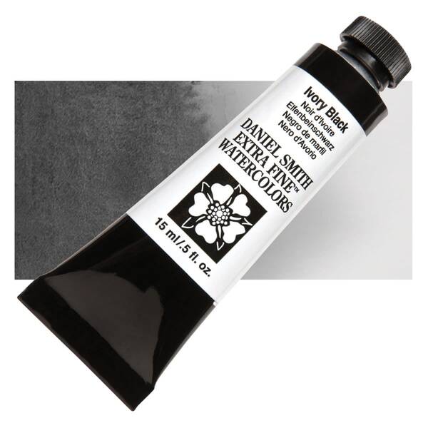 Daniel Smith Extra Fine Tüp Suluboya 15 Ml Seri 1 Ivory Black - 1