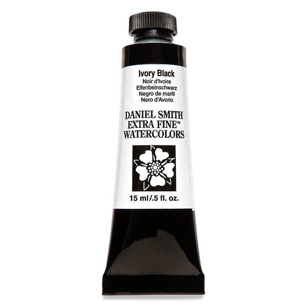 Daniel Smith Extra Fine Tüp Suluboya 15 Ml Seri 1 Ivory Black - 3