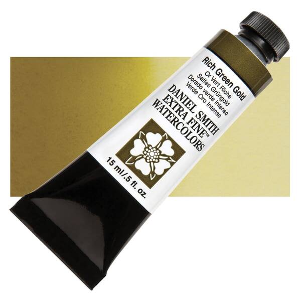 Daniel Smith Extra Fine Tüp Suluboya 15 Ml Seri 2 Rich Green Gold - 1