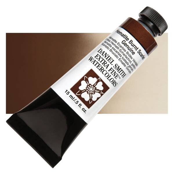 Daniel Smith Extra Fine PrimaTek® Tüp Suluboya 15 Ml Seri 3 Hematite Burnt Scarlet Genuine - 1