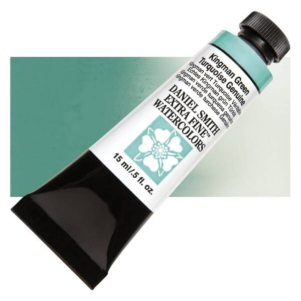 Daniel Smith Extra Fine Tüp Suluboya 15 Ml Seri 5 Kingman Green Turquoise Genuine - 1