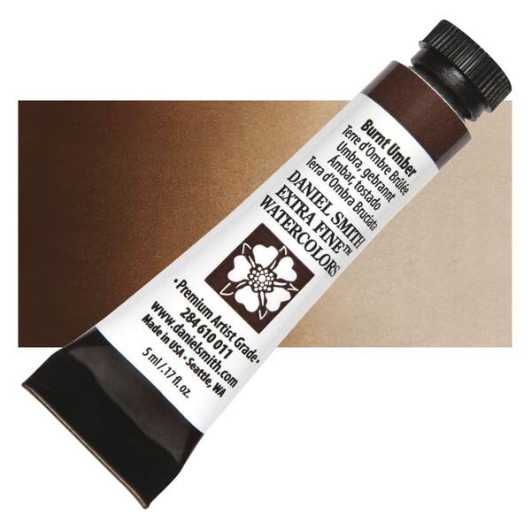 Daniel Smith Extra Fine Tüp Suluboya 5 Ml Seri 1 Burnt Umber - 1