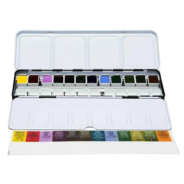 Daniel Smith Extra Fine Yarım Tablet Colors of Inspiration Sulu Boya Seti 12'li Metal Kutu - 2