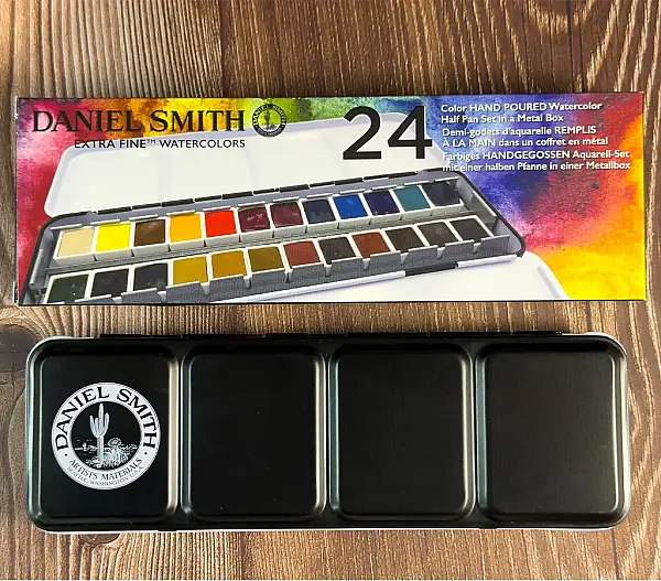 Daniel Smith Extra Fine Yarım Tablet Sulu Boya Seti 24'lü Metal Kutu - 3