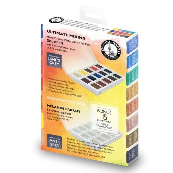 Daniel Smith Ultimate Mixing Set 15'li Yarım Tablet Seti - 1