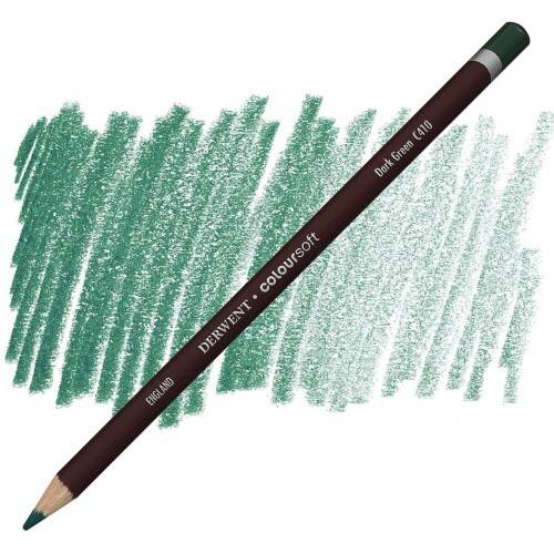 Derwent Coloursoft Dark Green C410 - 1