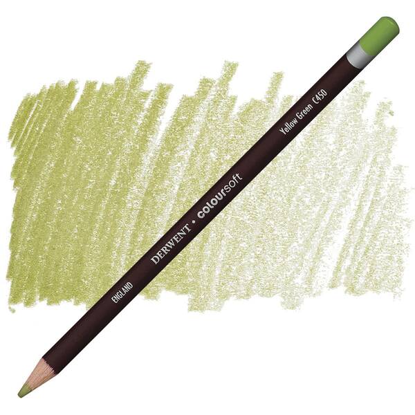 Derwent Coloursoft Yellow Green C450 - 1