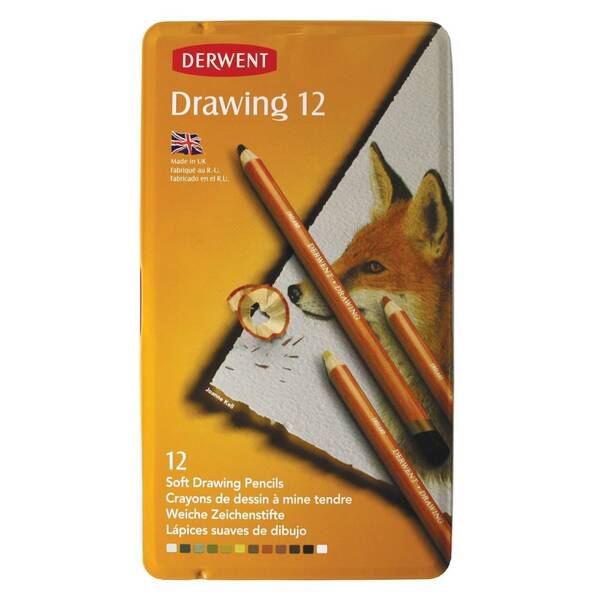 Derwent Drawing 12'li Teneke Kutu