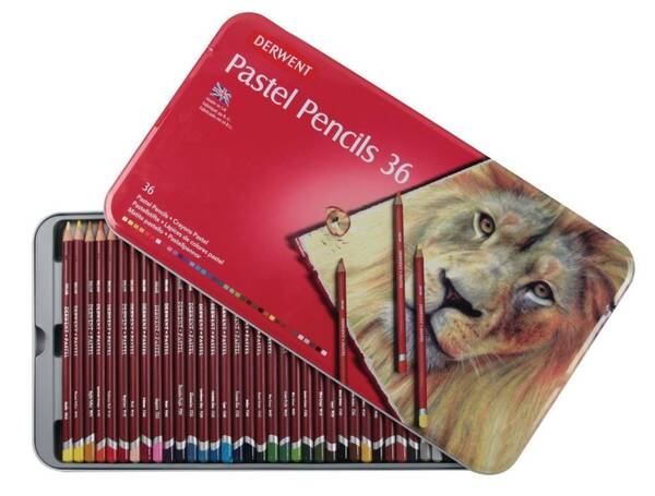 Derwent Pastel Kalem 36'lı Set Teneke Kutu - 1
