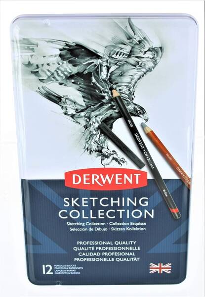 Derwent Sketching Collection 12'Li Teneke Kutu
