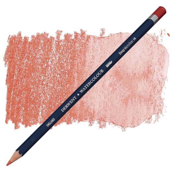 Derwent Watercolour Kalem 14 Deep Vermilion - 1