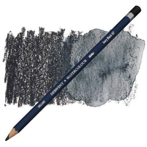 Derwent Watercolour Kalem 67 Ivory Black - 1