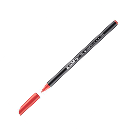 Edding E-1200 Grafik Kalemi Kırmızı