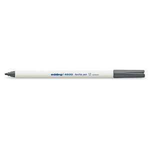 Eddıng E-4600 Kumaş Kalemi 12 Gri - Edding