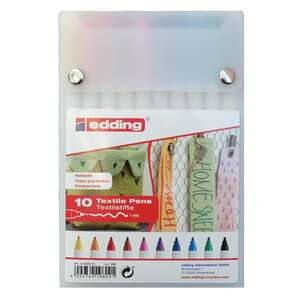 Edding E-4600 Textile T-Shirt Kalemi 10'lu Paket - Edding