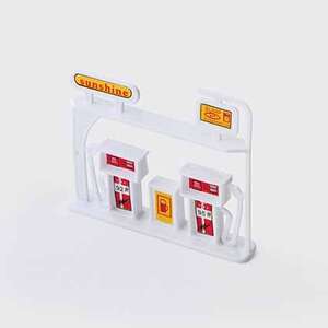 Eshel Beyaz Benzin İstasyonu 1/50 (2'li) - Eshel