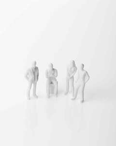 Eshel Beyaz İnsan Figürü 1/150 (10Lu) - Eshel