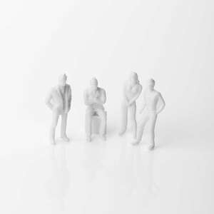 Eshel Beyaz İnsan Figürü 1/50 (6'lı) - Eshel
