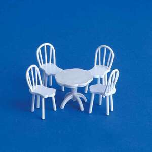 Eshel Beyaz Yuvarlak Yemek Masası 3 1/100 (1Set) - Eshel