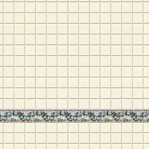 Eshel Çiçekli Banyo Duvar Fayansı Karton 1/50 3Lü - Eshel