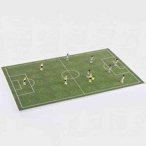 Eshel Futbol Sahası Ve Sporcular 1/75 (8Li) - Eshel