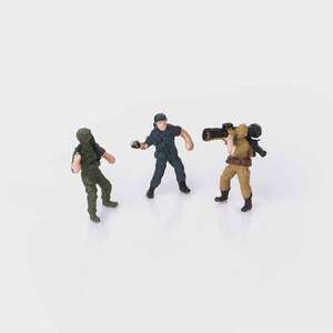 Eshel İnsan Figürü Asker 1/100 (3'lü) - Eshel