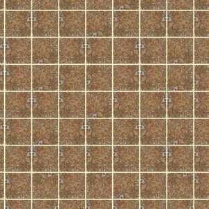 Eshel Kahve Kare Karton Taş Fayans 1/50 (3'lü) - Eshel