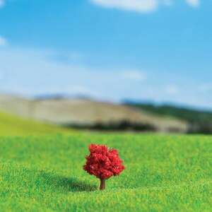 Eshel - Eshel Kırmızı Renkli Bodur Ağaç 2/5cm (6'lı)