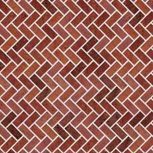 Eshel Kırmızı Zikzak Desenli Karton Duvar 1/50 (3Lü) - Eshel