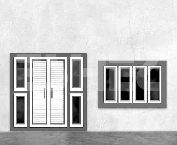 Eshel Modern Pencere Ve Kapılar Set B 1/100 (2Set)
