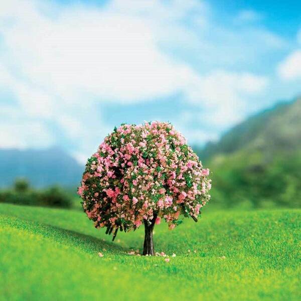 Eshel Mor Çiçekli Ağaç 5,5cm (2'li)