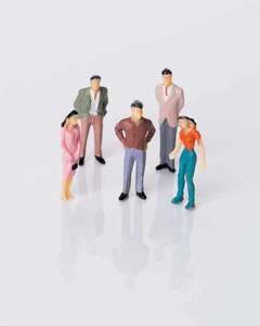 Eshel Renkli İnsan Figürü 1/50 (4'lü) - Eshel