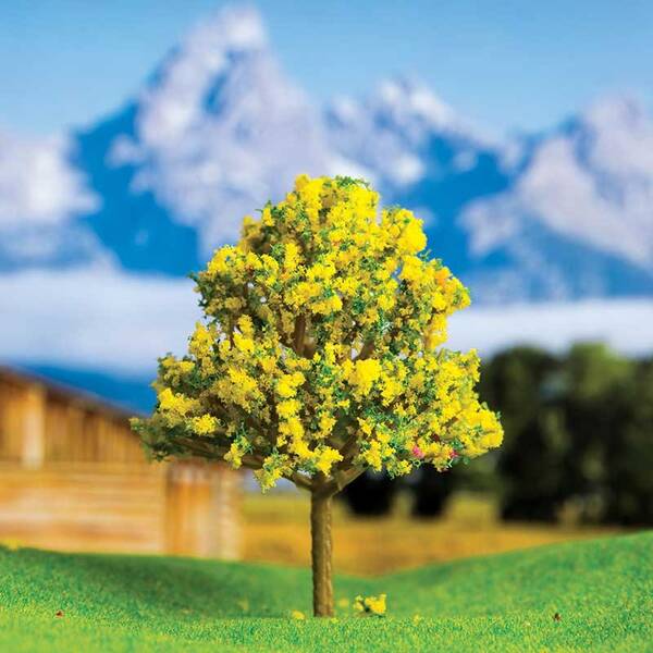 Eshel Sarı Renkli Ağaç 9cm (2'li)