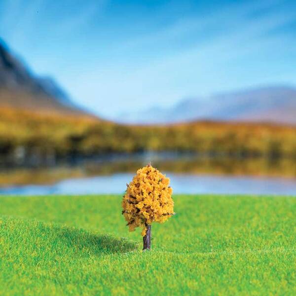 Eshel Turuncu Renkli Bodur Ağaç 2,5cm (6'lı)